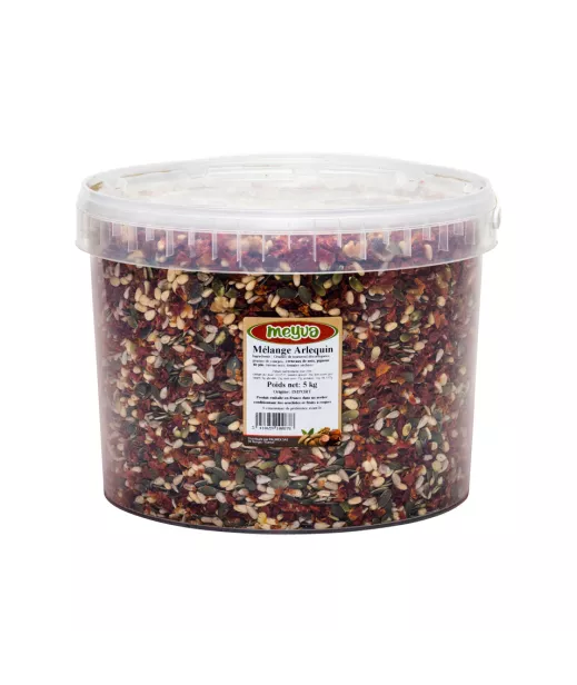 Mélange Arlequin 5kg - Grossiste Fruits Secs en Seau