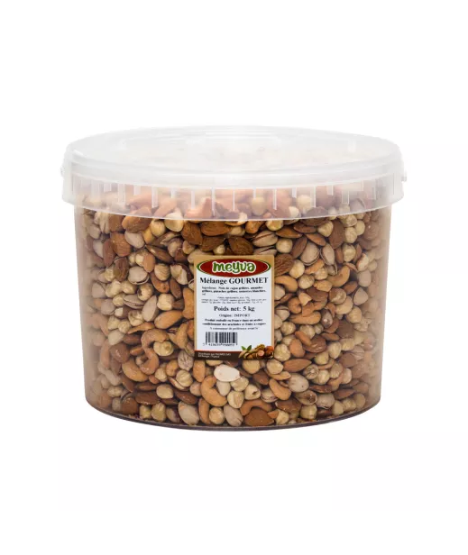 Grossiste Fruits Secs SEAU MEYVA - MELANGE GOURMET 5KG Importateur Grossiste Fruits Secs en GROS