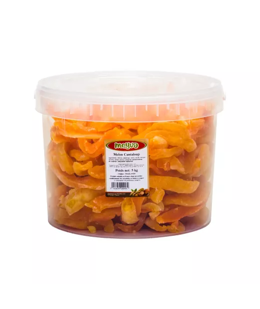 Fournisseur Fruits Secs SEAU MEYVA - MELON CANTALOUP DESHYDRATE 5KG Grossiste Fruits Secs en GROS
