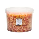 Grossiste Fruits Secs SEAU MEYVA - MIX ANANAS / PAPAYE CUBES 5KG Importateur Grossiste Fruits Secs en GROS