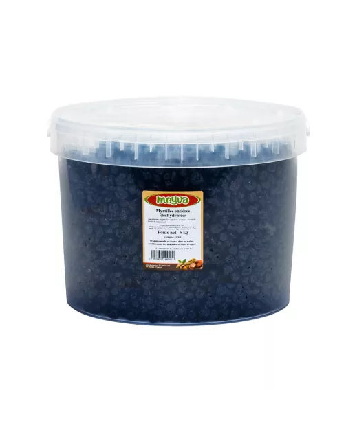 Myrtilles Déshydratées en Seau 5KG - Grossiste Fruits Secs