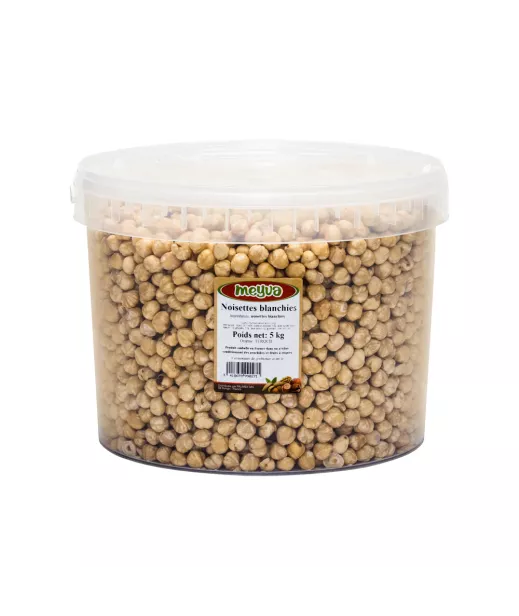 Noisettes Blanchies, Cal. 12/14 5KG - Grossiste Fruits Secs