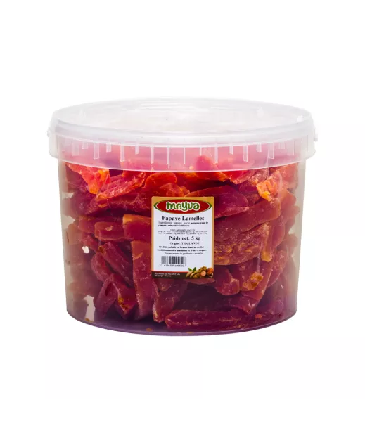 Papaye Déshydratée en Lamelles 5kg - Grossiste Fruits Séchés