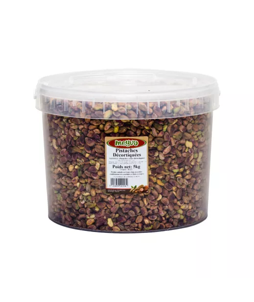 Importateur Grossiste Fruits Secs SEAU MEYVA - PISTACHE DECORTIQUEE CRUE 5KG Fournisseur Fruits Secs en GROS