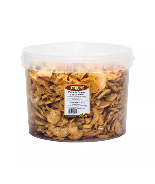 Pommes Chips Cannelle 1,5kg - Grossiste Fruits Secs en Seau
