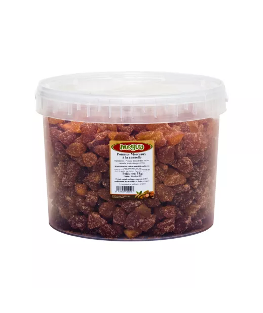 Fournisseur Fruits Secs SEAU MEYVA - POMME DESHYDRATEE CANELLE 5KG Grossiste Fruits Secs en GROS