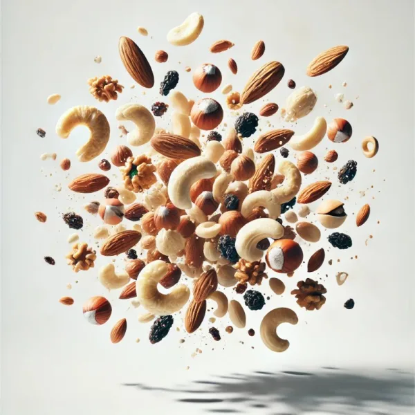 Fruits secs, olives et épices