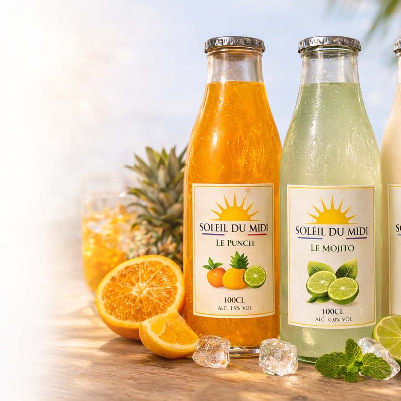 Nos Jus mocktails Soleil du Midi