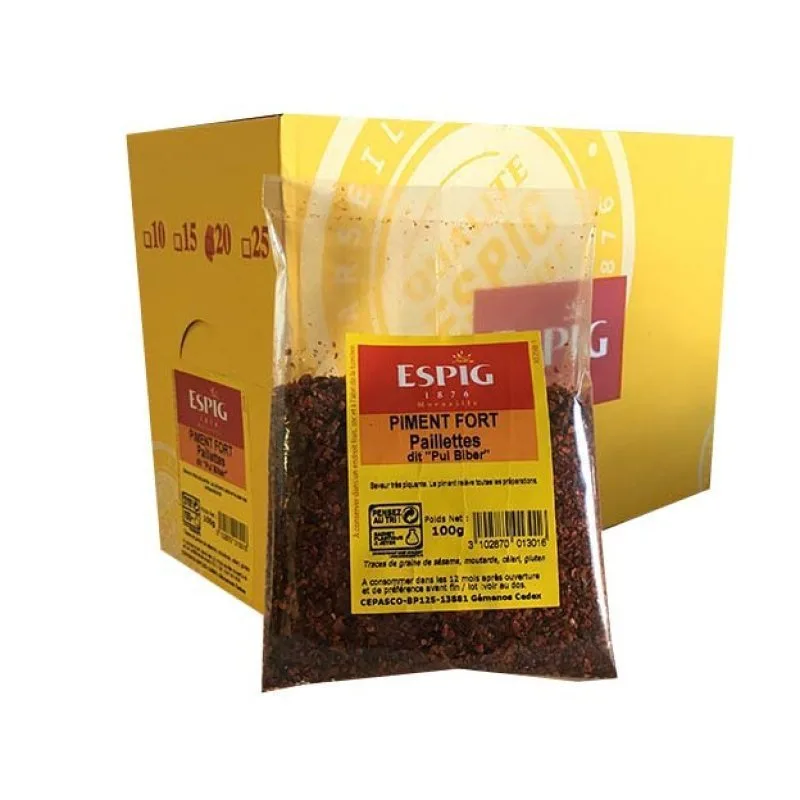 PIMENT FORT PAILLETTES - Espig - 20x100g