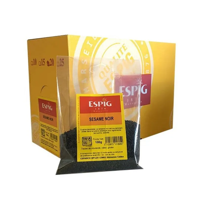 SESAME NOIR ENTIER - Espig - 20x100g