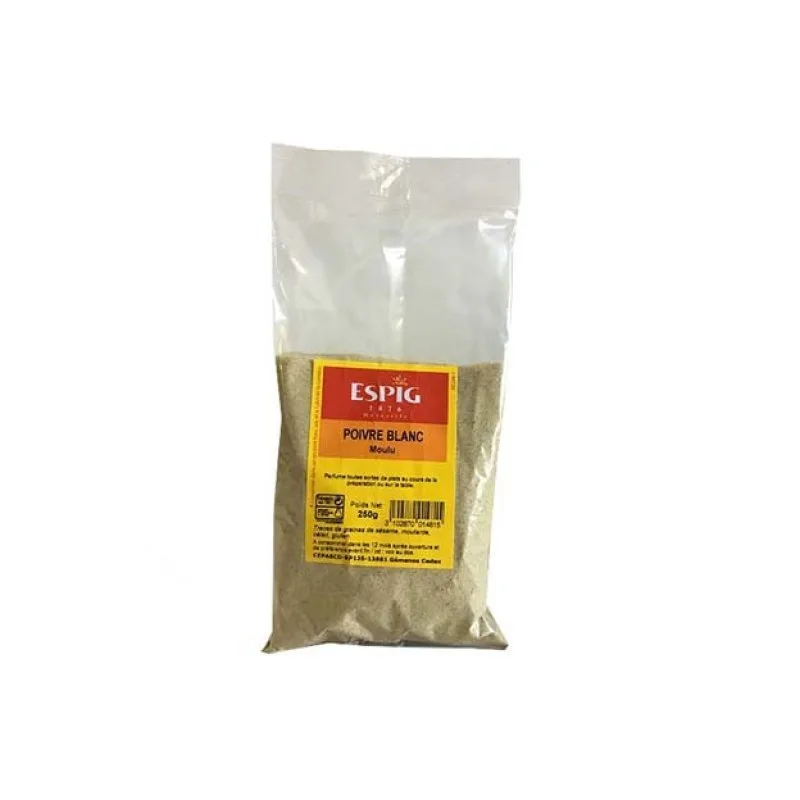 POIVRE BLANC MOULU - 250g - Espig