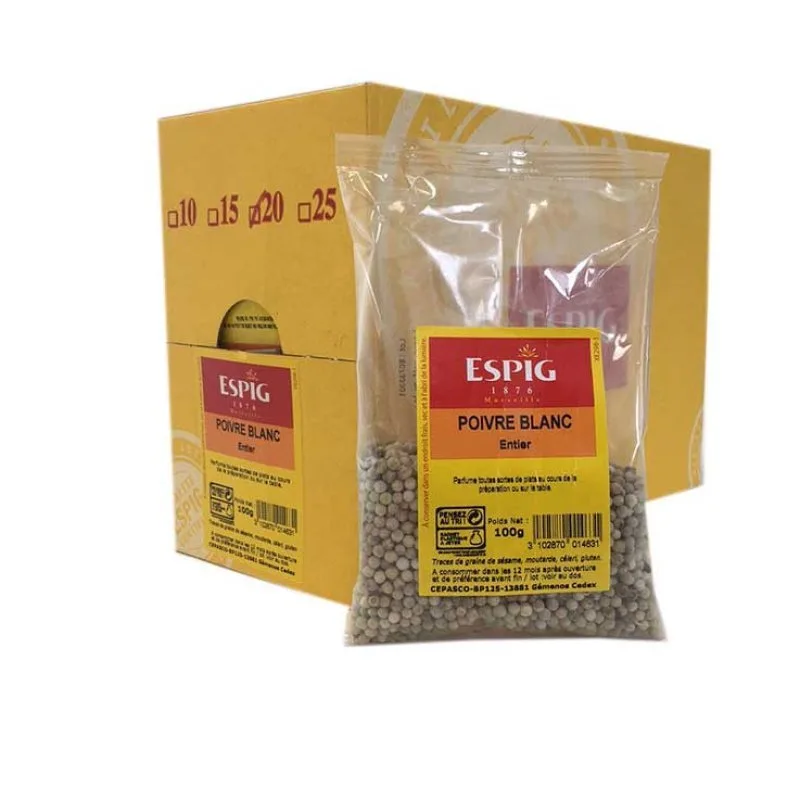 POIVRE BLANC ENTIER - Espig - 20x100g