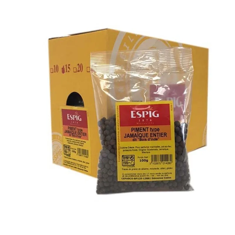 PIMENT JAMAIQUE ENTIER (dit Bois d'Inde) - Espig - 15x100g