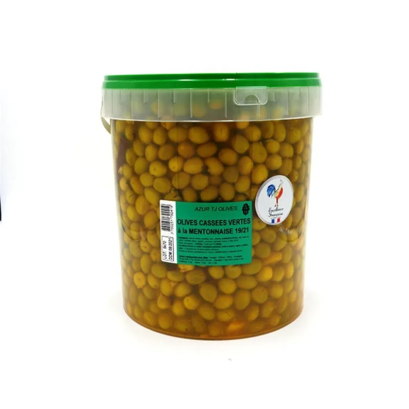 Olives MEYVA - CASSEES VERTES A LA MENTONNAISE - 10 KG