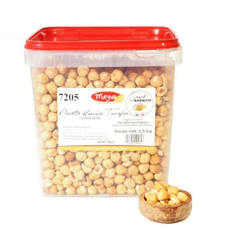 Snack Aperitif - Haselnuss Blanchiert 12/14 - Geröstet in Frankreich 2.5KG