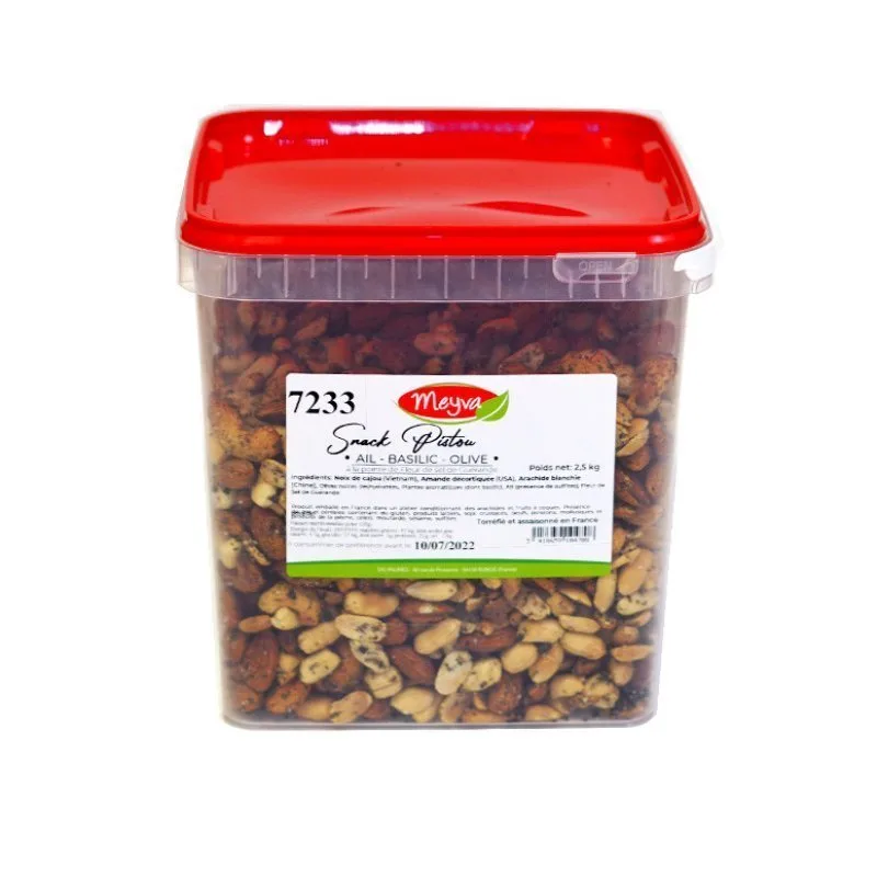 SNACK APERITIF - Snack Pistou - Ail Basilic Olive - 2.5KG - 2