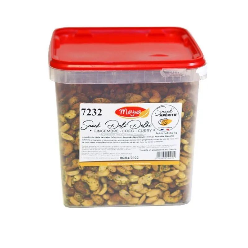 SNACK APERITIF - Snack Deli Delhi - Gingembre Curry Coco - 2.5KG - 2