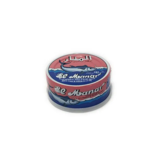 Thon entier - huile d'olive -El Manar - 48x160g