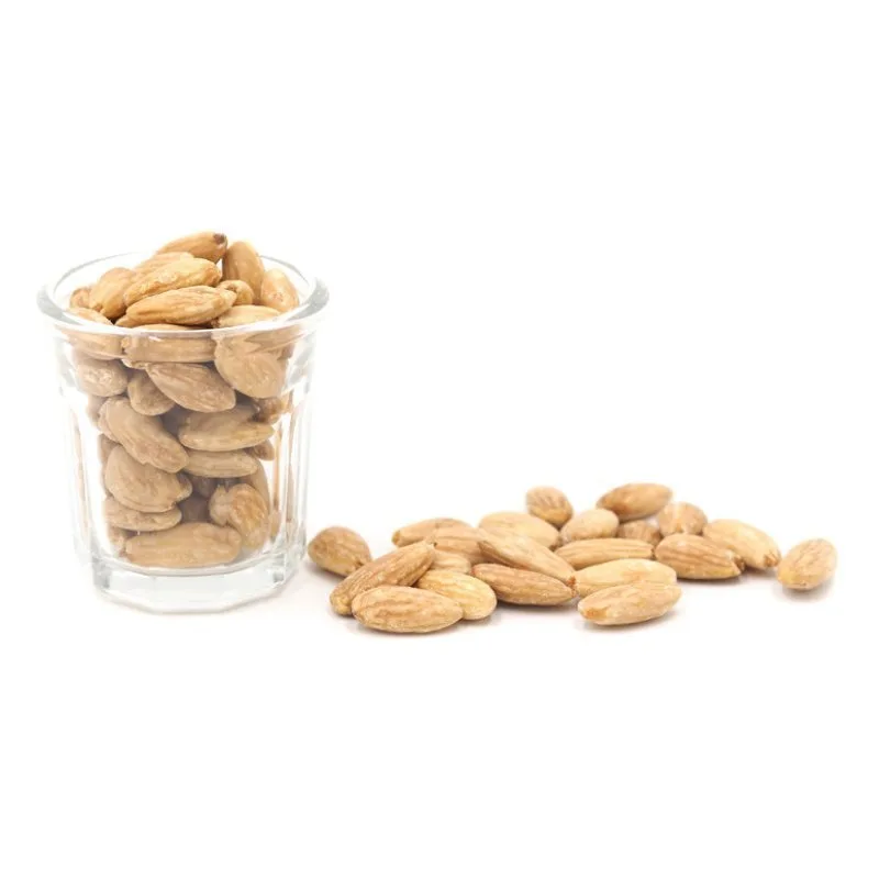 SNACK APERITIF - BLANCHIERTE MANDELN 23/25 - GERÖSTET OHNE SALZ - 2.5KG - 2