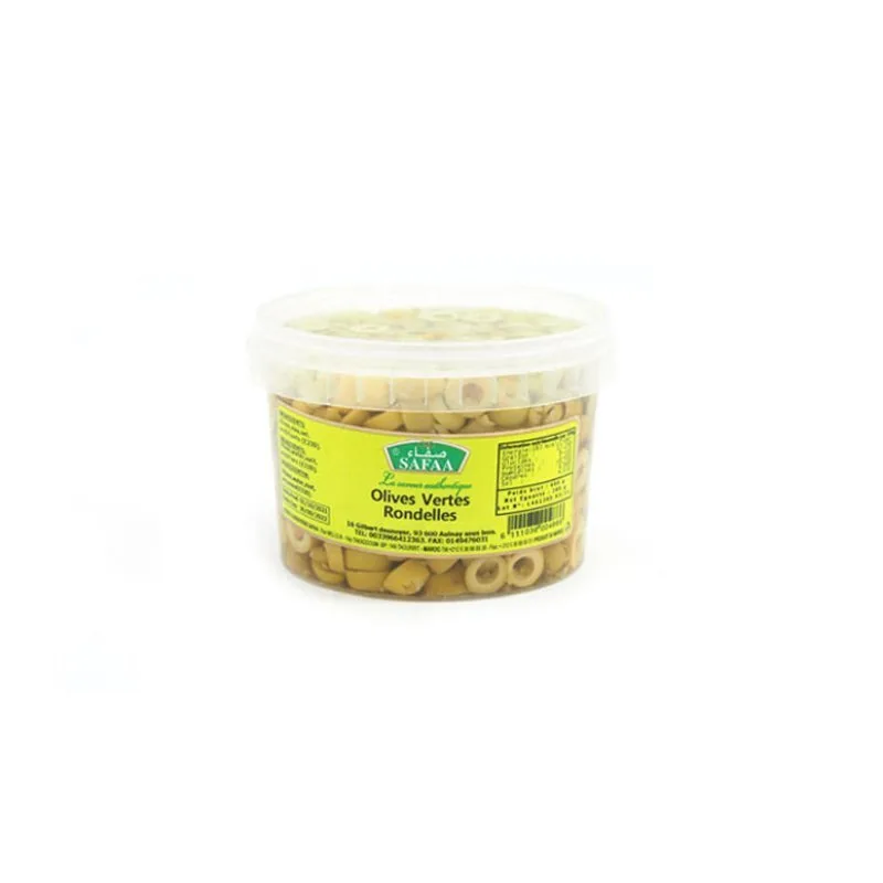 Olives vertes en rondelles - 6X280G