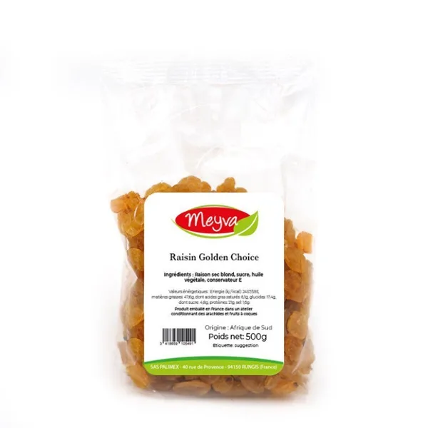 MEYVA - RAISIN SEC GOLDEN CHOICE Import 20X500G