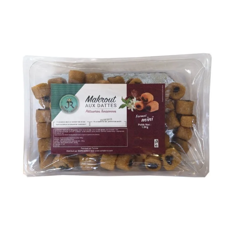 PATISSERIE JR - MAKROUT AUX DATTES - TUNISIE - 12X1,3KG - 2
