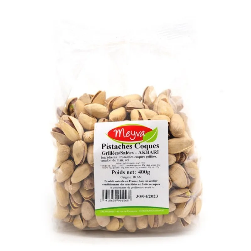 MEYVA - PISTACHIO IN-SHELL JUMBO ROASTED SALTED - AKBARI - IRAN 18X400G - 2