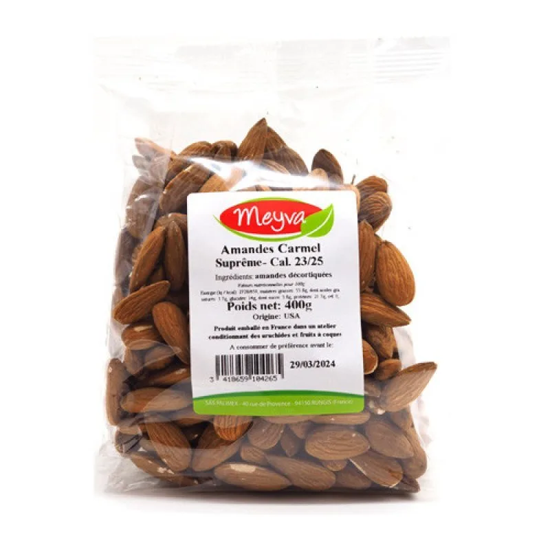 MEYVA - AMANDES CARMEL SUPREME 24X400G