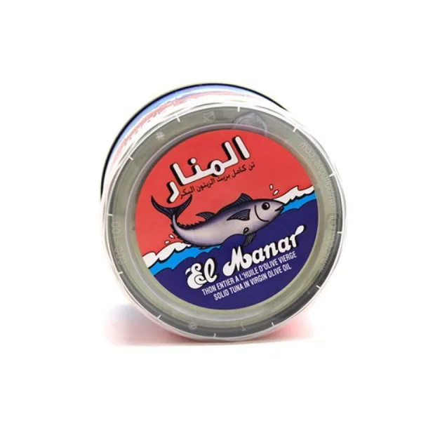 THON ENTIER - HUILE OLIVE - EL MANAR - 24X400g