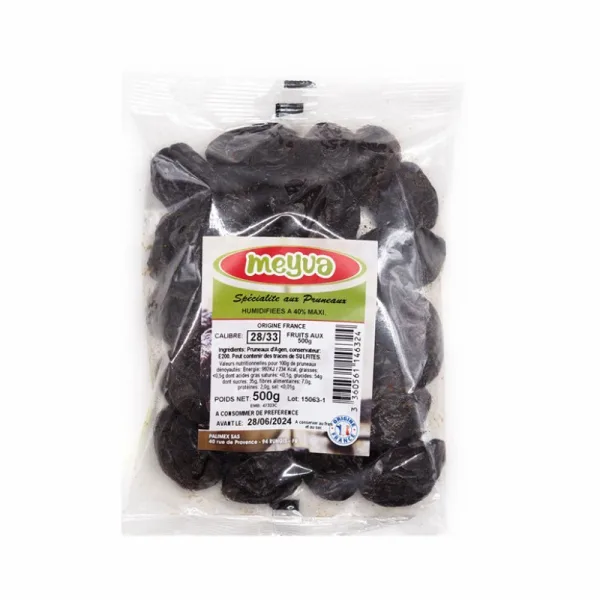 SPECIALITE PRUNEAUX 28/33 SURUMIDIF. 40% - 20x500g
