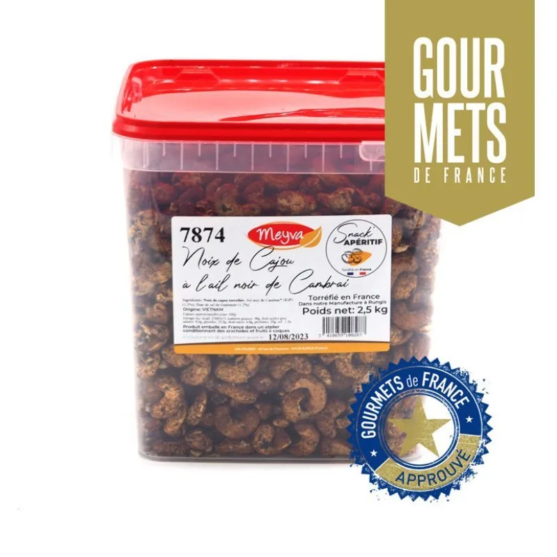 SNACK APERITIF - Cashew with Cambray Black Garlic - 2.5KG