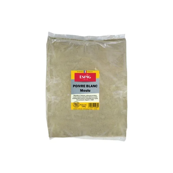Poivre Blanc Moulu - 1KG - Espig