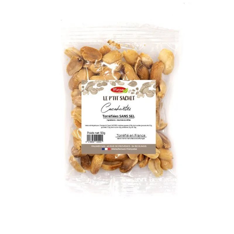 LE PTIT SACHET - Blanched Peanut 25/29 - Roasted Without Salt - 20X50G