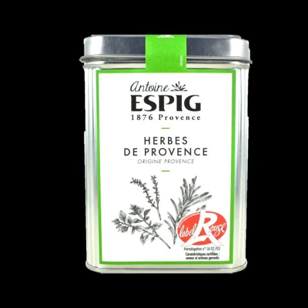 Boîte fer Antoine ESPIG - Herbes De PROVENCE Label Rouge - 130g