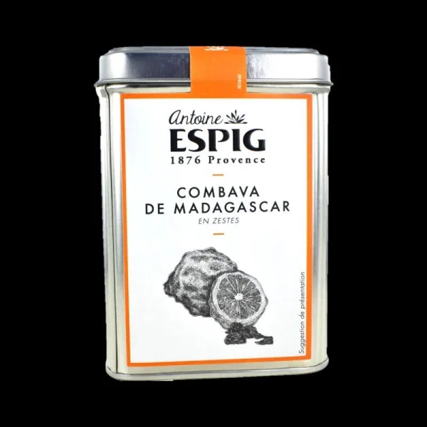Boîte fer Antoine ESPIG - Zeste Combava entier - 40g