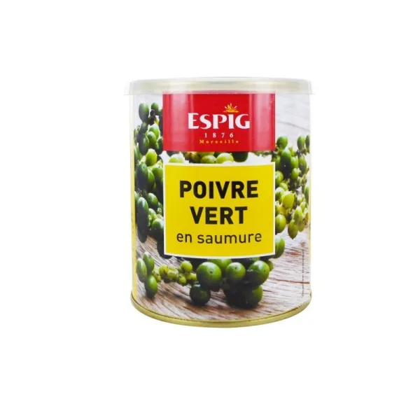 Boîte fer ESPIG - Poivre vert saumure - 500g