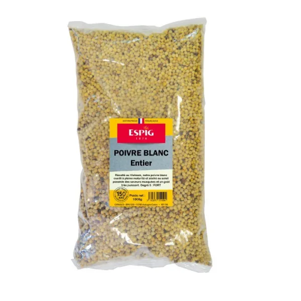 POIVRE BLANC ENTIER 1KG - Espig