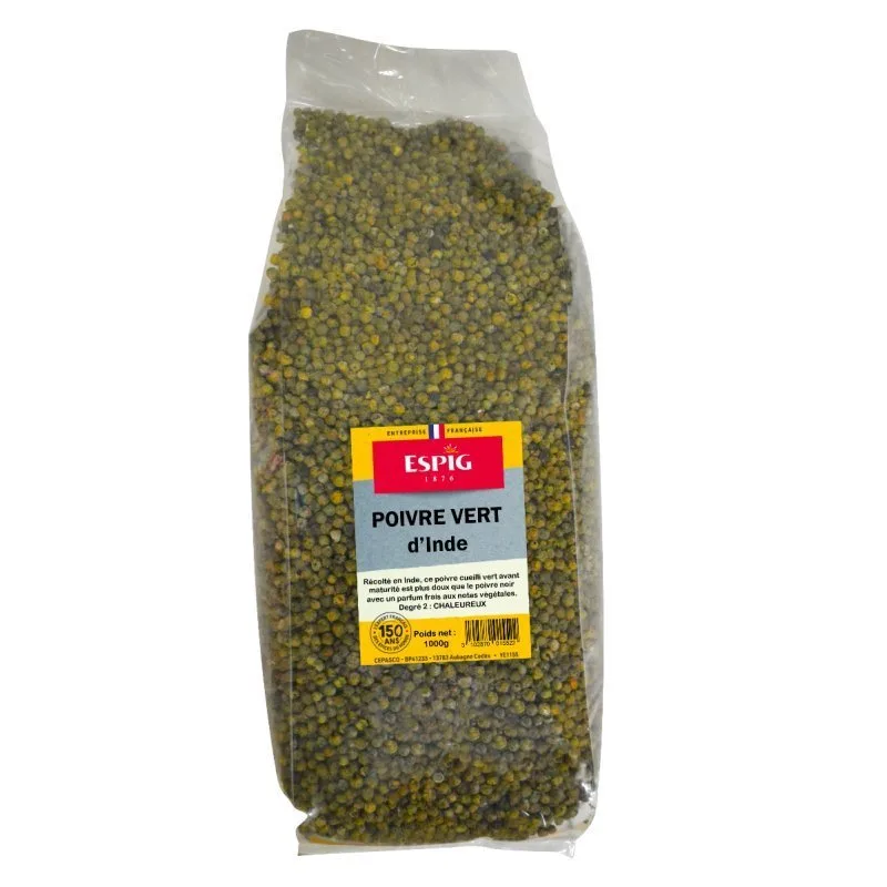 DEHYDRATED GREEN PEPPERCORN 1KG - Espig