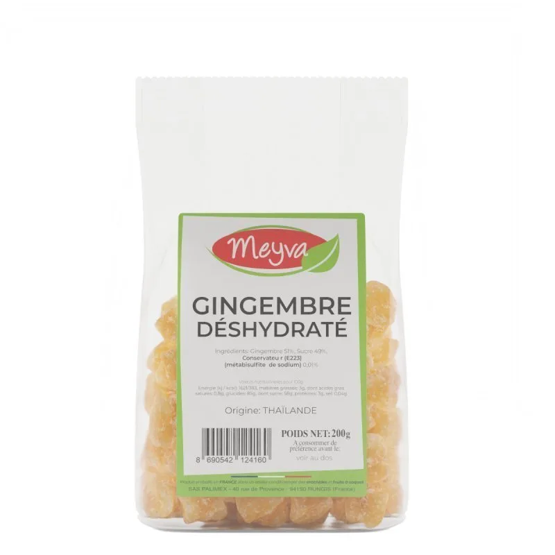 Meyva - Gingembre déshydraté et sucré - 12x200g - 2
