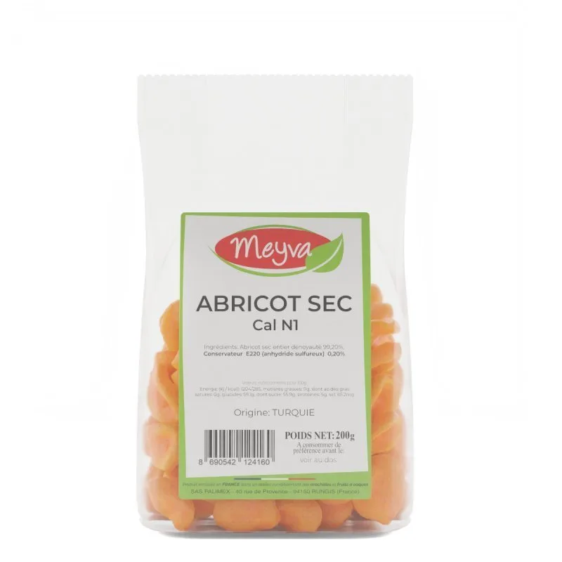 Meyva - Abricot Sec - Cal N1 - 12x200g - 2