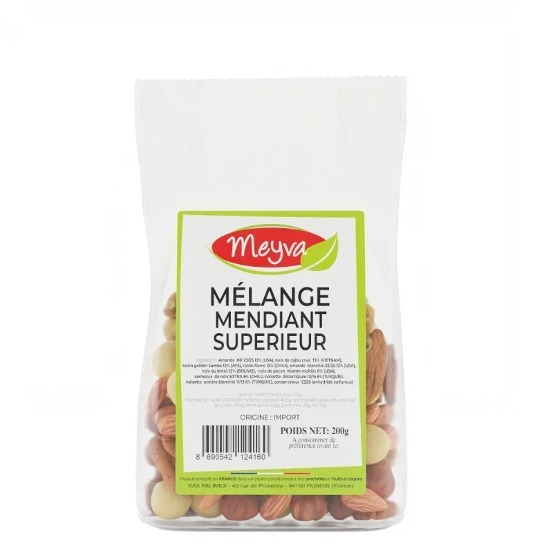 Meyva - Mélange Mendiant Supérieur - 12x200g - 2