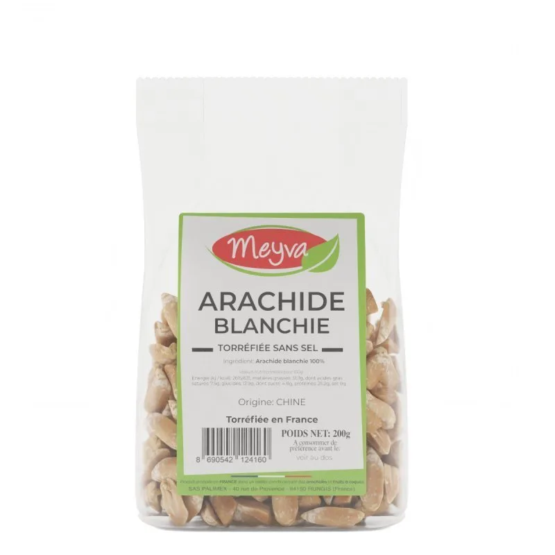 Meyva - Arachide Blanchie Torréfiée Sans Sel - 12x200g - 2