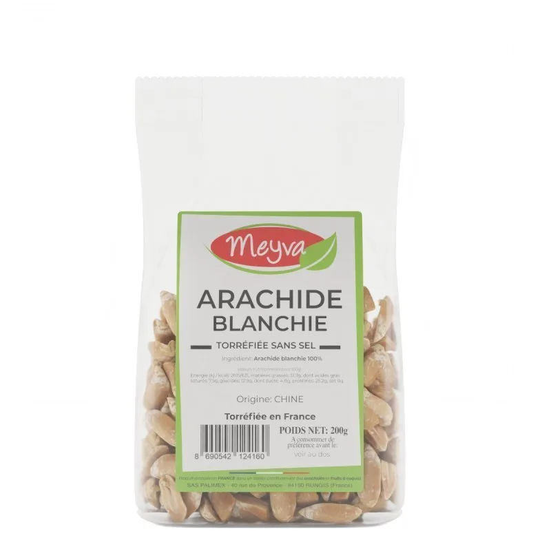 Meyva - Blanched Roasted Peanut Without Salt - 12x200g - 2