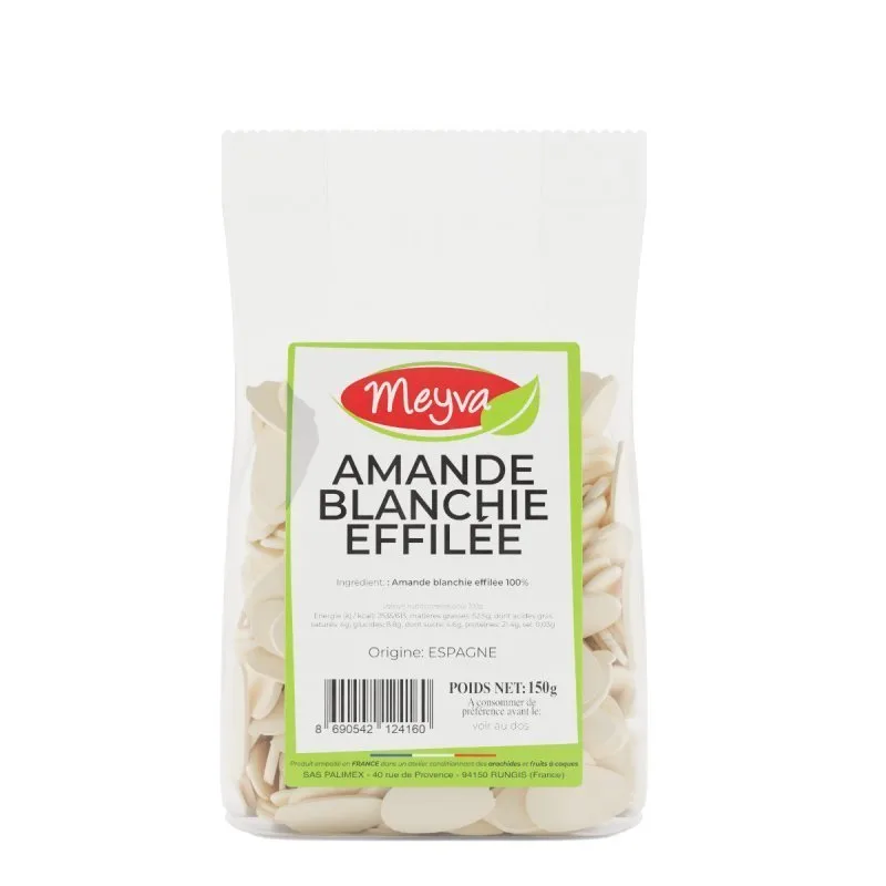 Meyva - Blanched Slivered Almonds - 12x150g