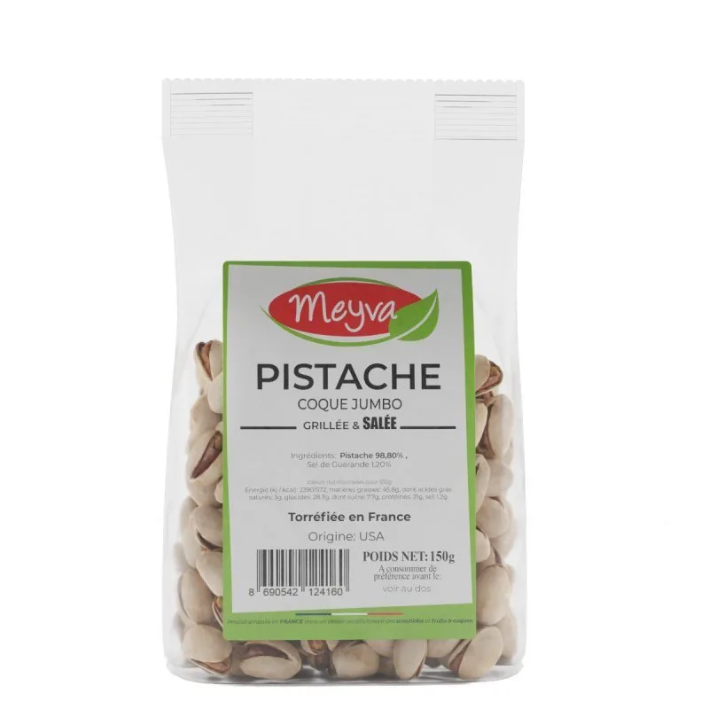 Meyva - Pistache Coque Grillé/Salée JUMBO - USA - 12x150g - 2