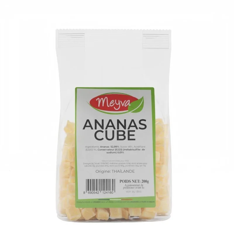 Meyva Pav - cube pineapple - 12x200g