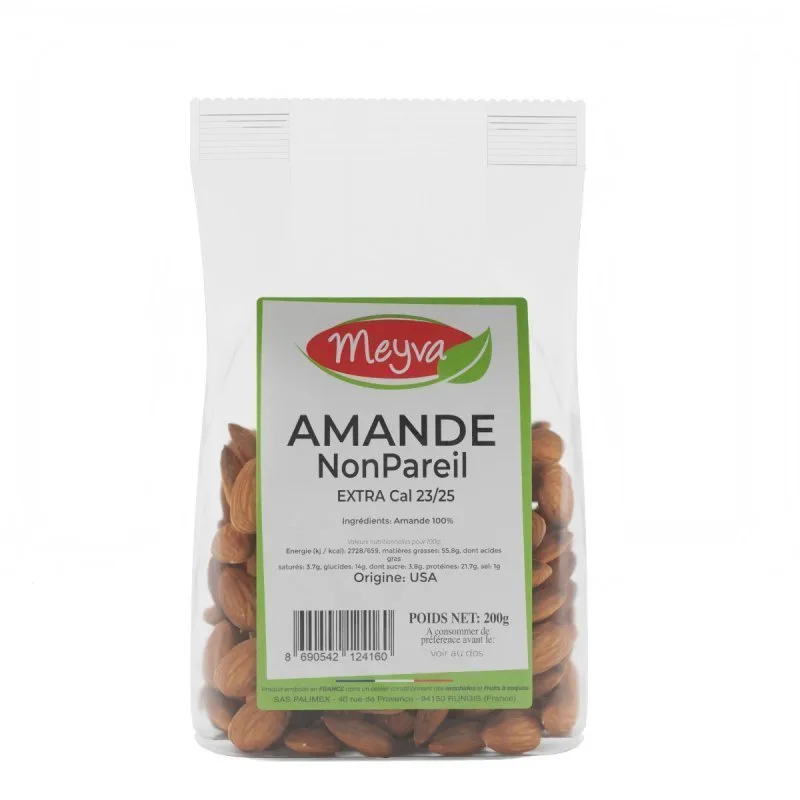 Meyva - Amande Crue Nonpareil Extra 23/25 - 12x200g