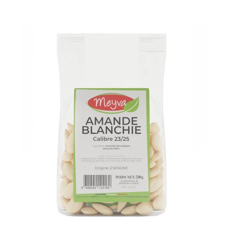 Meyva - Blanched Almond 23/25 Whole - 12x200g