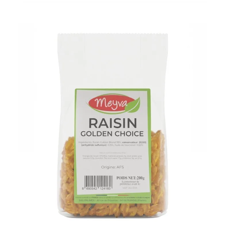 Meyva - Raisin Golden Choice Import - 12x200g - 2