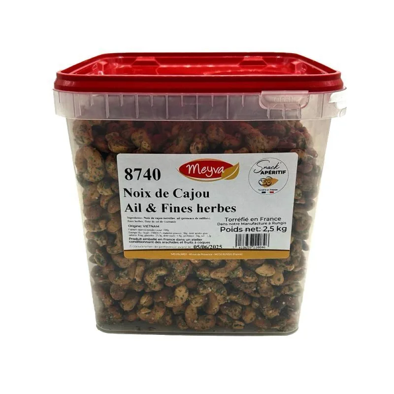 SNACK APERITIF - Cashew with Garlic and Fines Herbes - 2.5KG